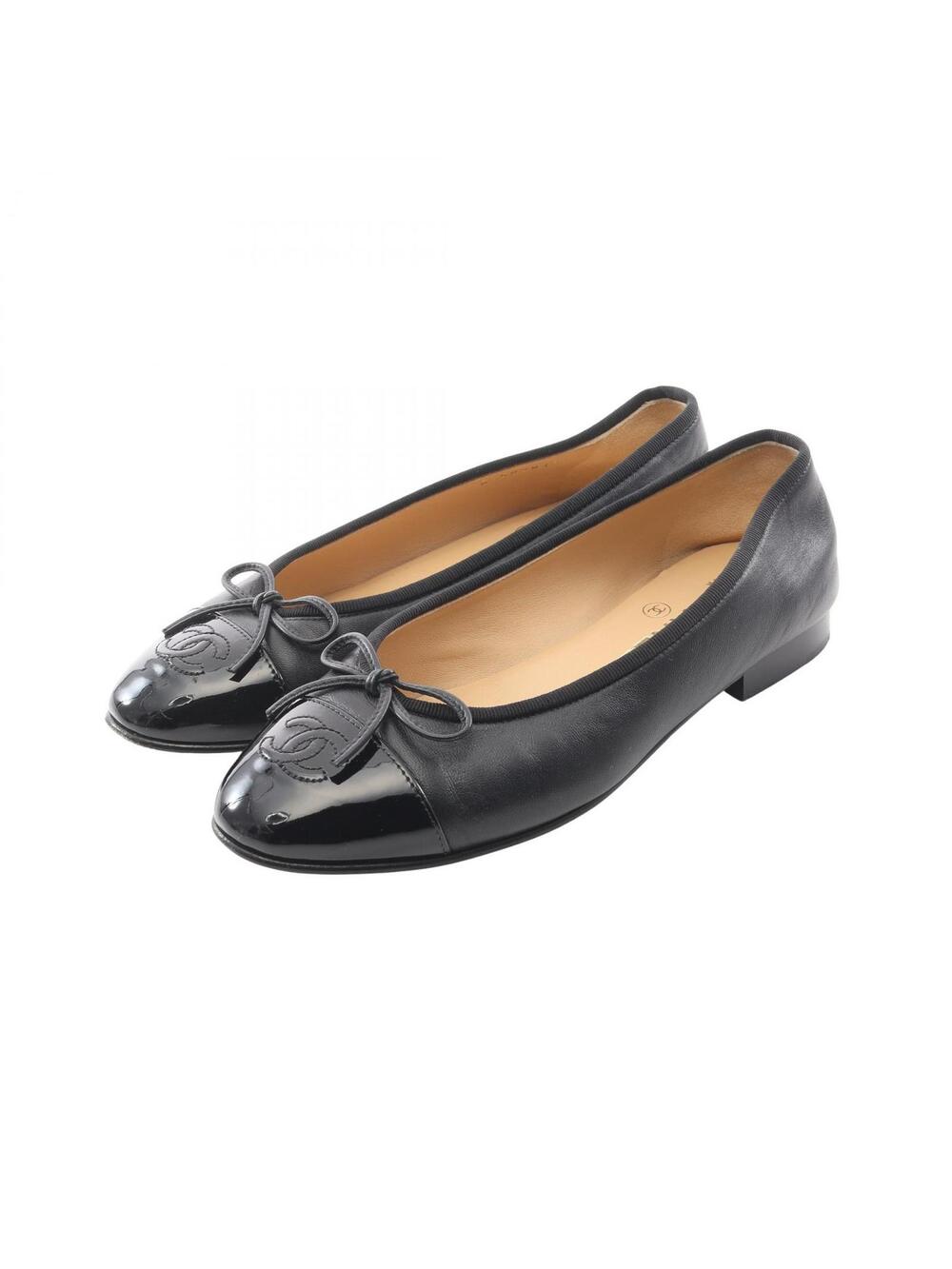 Chanel Ballerina Pumps Leather Patent #272267C92B